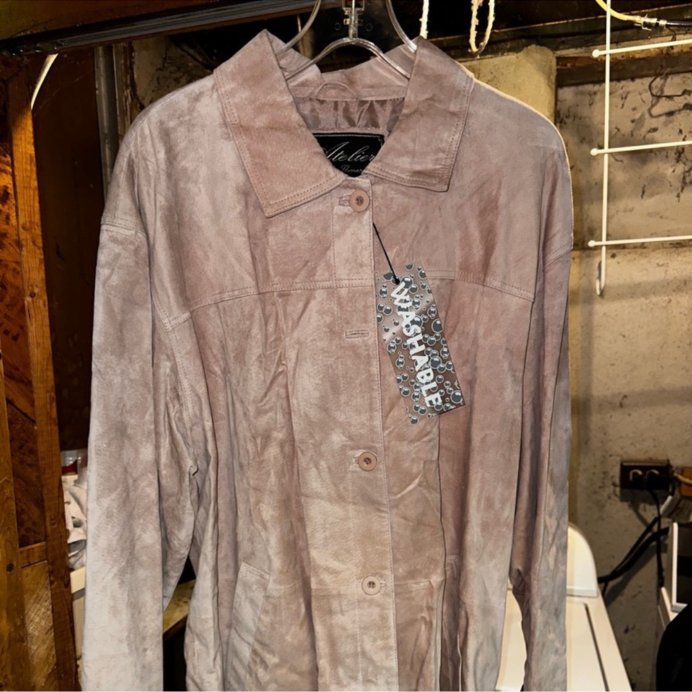 Home Collection Women's Light Brown Leather Jacket